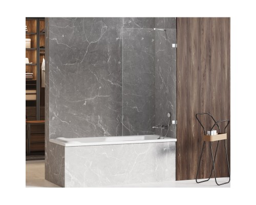 Шторка для ванны NEW TRENDY AVEXA 100x150 EXK-1953 хром