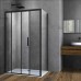 Душевой уголок Vincea Soft 1100x900 черный стекло прозрачное