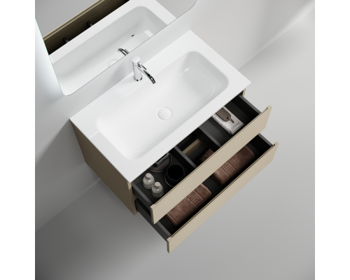 Тумба под раковину Настенная Sancos Folk 79 FL80CP Капучино