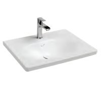 Раковина накладная ISVEA Sistema S 61, белый глянцевый10SS50061