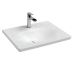 Раковина накладная ISVEA Sistema S 61, белый глянцевый10SS50061