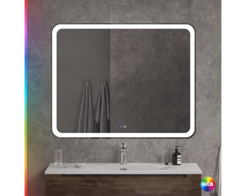 Зеркало Cezares Multicolore 100 CZR-SPC-MC-1000-800-RGB-TCH с подсветкой с сенсорным выключателем и функцией памяти