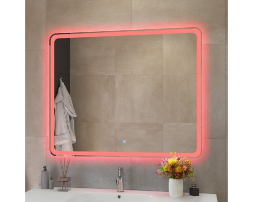 Зеркало Cezares Multicolore 100 CZR-SPC-MC-1000-800-RGB-TCH с подсветкой с сенсорным выключателем и функцией памяти