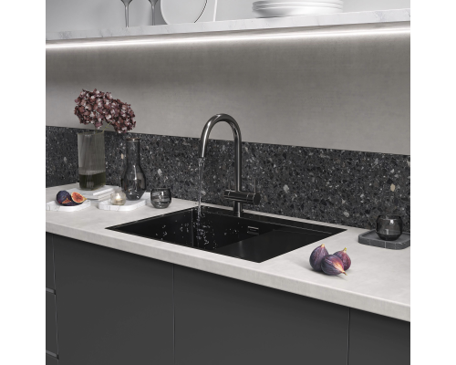 Кухонная мойка Reflexion Maggiore RX2365BL оружейная сталь