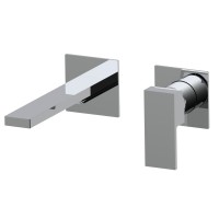 Встраиваемый в стену однорычажный смеситель для раковины AQG Bold, хром