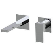 Встраиваемый в стену однорычажный смеситель для раковины AQG Bold, хром