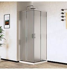 Душевой уголок Vincea City VSS-5CT900MT 900x900 хром стекло текстурное