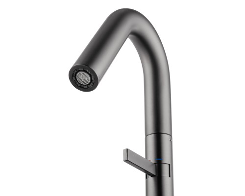 Смеситель для раковины высокий Wonzon&Woghand, Темный графит WW-6068-BGG