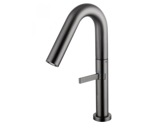 Смеситель для раковины высокий Wonzon&Woghand, Темный графит WW-6068-BGG