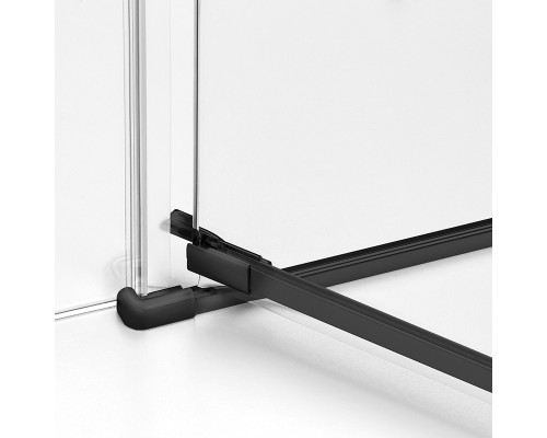 Душевое ограждение NEW TRENDY AVEXA BLACK L 100x80x200 черный