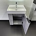 Подвесная Тумба с раковиной Comforty Асти-60П бетон светлый CF3WL032