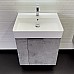 Подвесная Тумба с раковиной Comforty Асти-60П бетон светлый CF3WL032