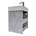 Подвесная Тумба с раковиной Comforty Асти-60П бетон светлый CF3WL032