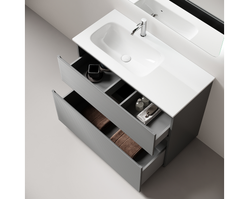 Тумба под раковину Напольная Sancos Folk Floor 119.5 FL120FLES Ergraut soft