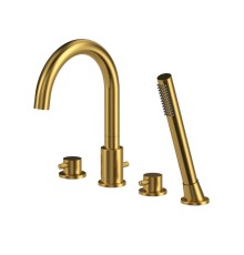 Смеситель для ванны на 4 отверстия WHITECROSS Y Y1232GLB брашированное золото