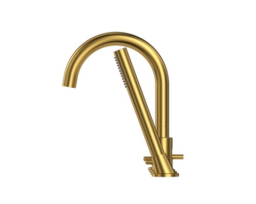 Смеситель для ванны на 4 отверстия WHITECROSS Y Y1232GLB брашированное золото