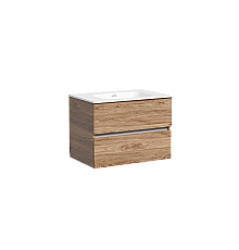 Тумба подвесная SANCOS Urban 790х450х550, c двумя ящиками, дуб чарльстон UR70ECH