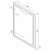 Зеркало Континент Amaze 800x900 с подсветкой с сенсорным выключателем