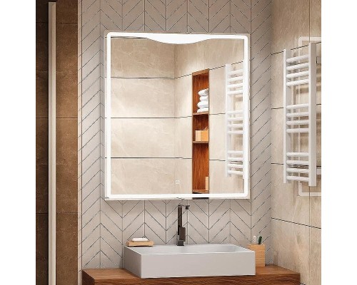 Зеркало Континент Amaze 800x900 с подсветкой с сенсорным выключателем