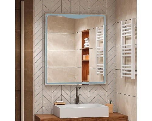 Зеркало Континент Amaze 800x900 с подсветкой с сенсорным выключателем