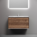 Тумба под раковину подвесная Sancos Marmi 2.0 89х44 с доводчиками, дуб чарльстон, MR2.090ECH