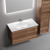 Тумба под раковину подвесная Sancos Marmi 2.0 89х44 с доводчиками, дуб чарльстон, MR2.090ECH