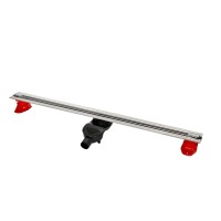 Душевой лоток BERGES SUPER Slim 1200 матовый хром боковой