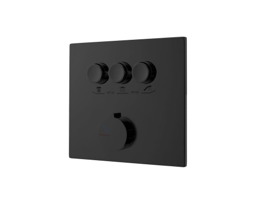 Встраиваемый смеситель для душа Vincea VSCV-431MB трехфункциональный черный