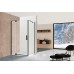 Душевой уголок Vincea Extra, 1000/1100x800, черный, стекло прозрачное