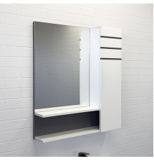 Зеркало-шкаф Comforty Нарва-70-2 белый матовый