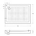Поддон акриловый BelBagno TRAY-BB-AH-100/80-15-W-L