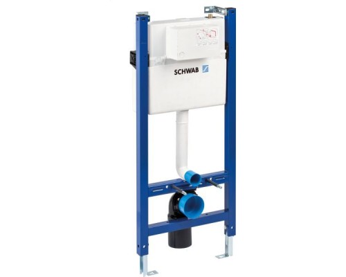 Инсталляция для подвесного унитаза Schwab, для клавиш OvateDuo/DotsDuo/Caro/Genera