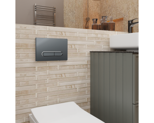 Кнопка смыва Charus Elegia FP.320.GRP.01 графит