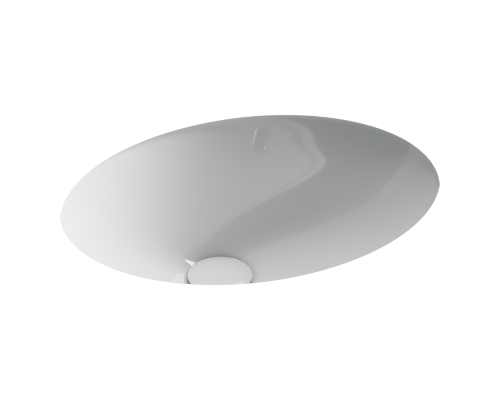 Раковина встраиваемая снизу Ceramicanova Эра (Era) 465x380x190 мм, с отверстием слива - перелива, белый, арт