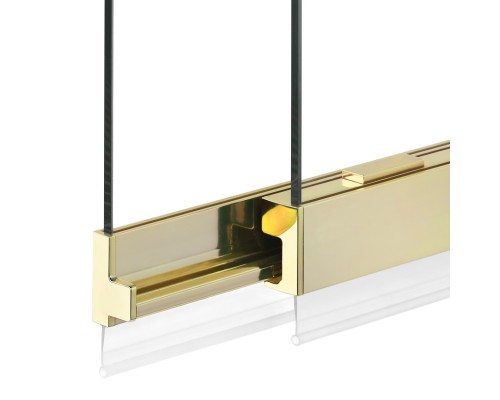 Шторка для ванны NEW TRENDY SENSI LIGHT GOLD 85x150 светлое золото