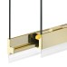 Шторка для ванны NEW TRENDY SENSI LIGHT GOLD 85x150 светлое золото