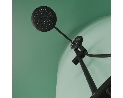 Душевая система Sancos Game SC3002MB с термостатом Черная матовая