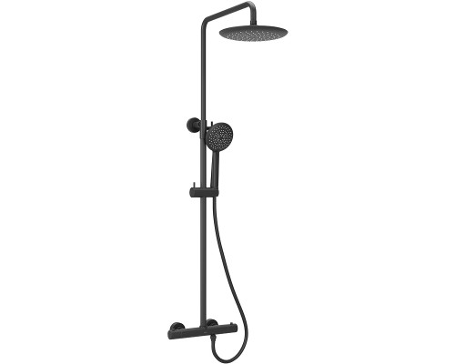 Душевая система Sancos Game SC3002MB с термостатом Черная матовая