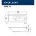 Ванна гидромассажная EXCELLENT Aurum 150x70 AERO хром