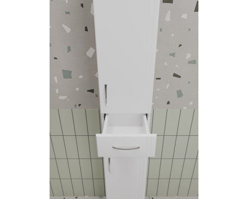 Шкаф-пенал Style Line Бергамо 30 см Plus правый люкс антискрейтч белый