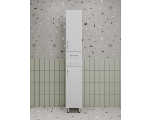 Шкаф-пенал Style Line Бергамо 30 см Plus правый люкс антискрейтч белый