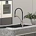 Смеситель для кухни SANCOS Dora SC4003BN с подключением фильтра для воды, браш никель