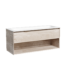 Тумба подвесная SANCOS Marmi 1195х445 c ящиком, дуб галифакс MR1.0120EG