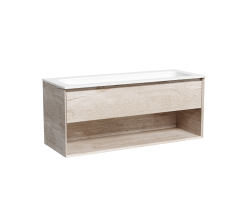 Тумба подвесная SANCOS Marmi 1195х445 c ящиком, дуб галифакс MR1.0120EG