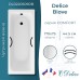 Ванна чугунная Delice Biove 170х75 с черными матовыми ручками