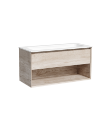 Тумба подвесная SANCOS Marmi 995х445 c ящиком, дуб галифакс MR1.0100EG