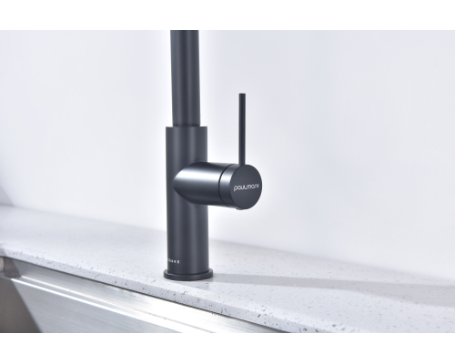 Смеситель для кухни Paulmark Galant Ga213077-AN Антрацит