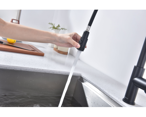 Смеситель для кухни Paulmark Galant Ga213077-AN Антрацит