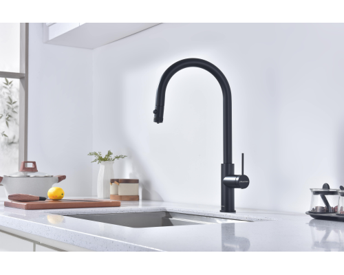 Смеситель для кухни Paulmark Galant Ga213077-AN Антрацит