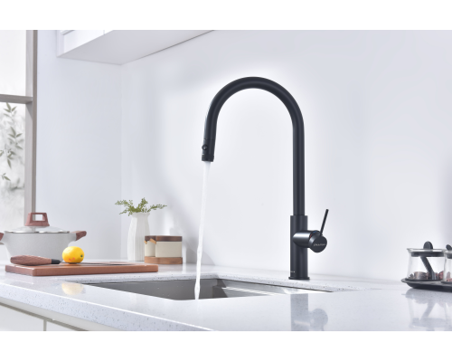 Смеситель для кухни Paulmark Galant Ga213077-AN Антрацит